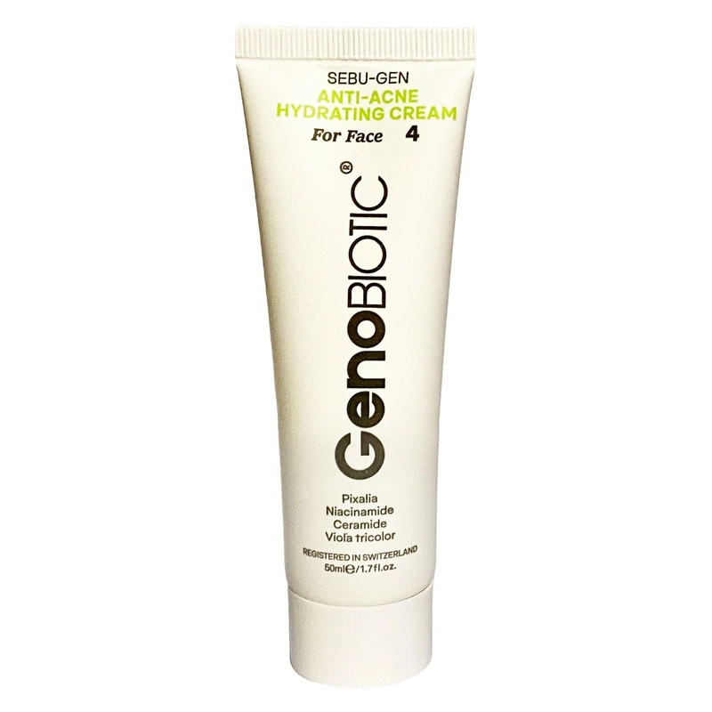 کرم آبرسان ژنوبایوتیک مدل ضد آکنه حجم 50 میلی لیتر